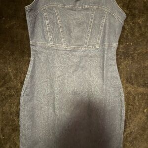 Free People Indigo Denim Top